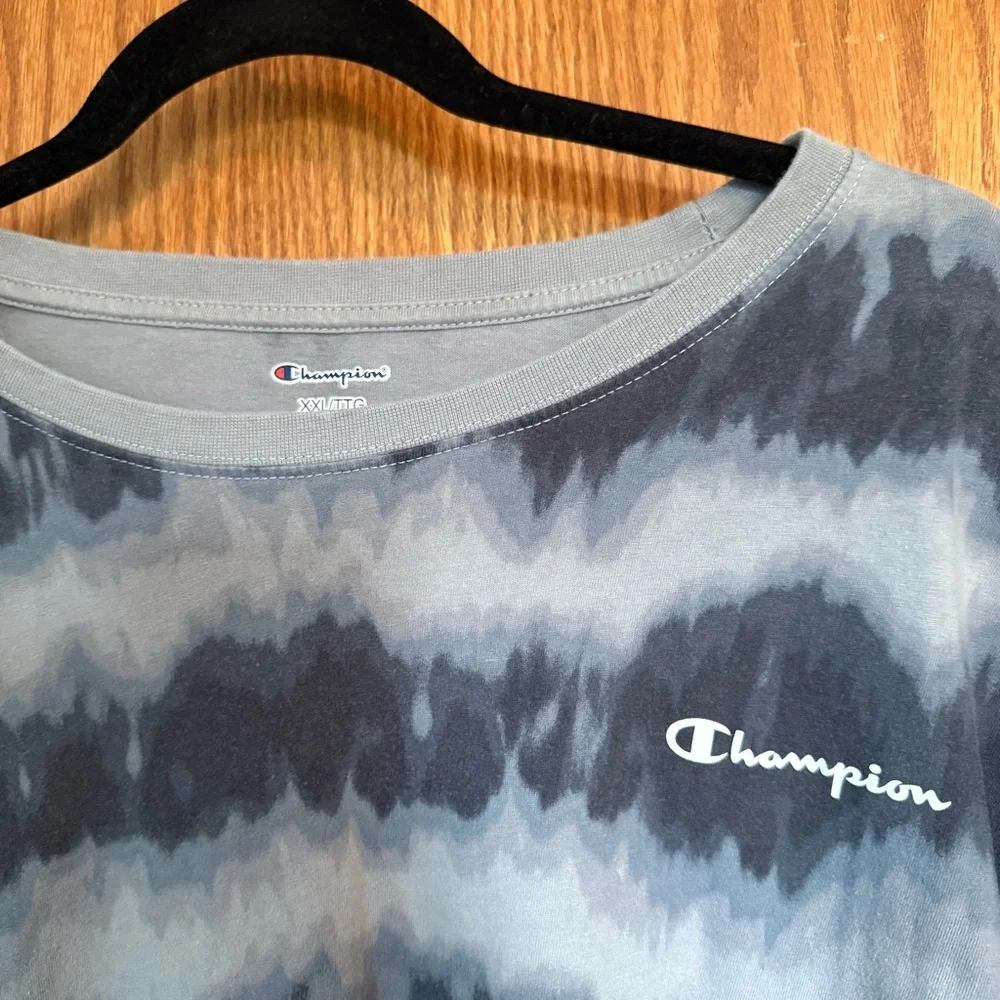Champion Blue and Gray Tie-Dye Tee - Picture 2 of 3
